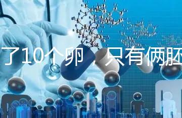 取了10個(gè)卵，只有倆胚胎？卵都去哪了？