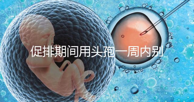 促排期間用頭孢一周內別喝酒，基礎卵泡少能不能吃了解下