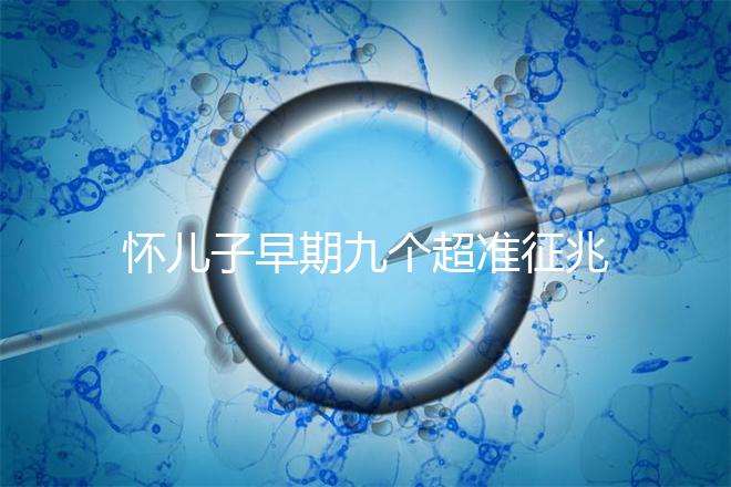 懷兒子早期九個(gè)超準(zhǔn)征兆分享,身上有這些感受說(shuō)明貴子降臨