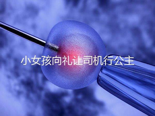 小女孩向禮讓司機行公主禮,這家庭教育得到網友們認可