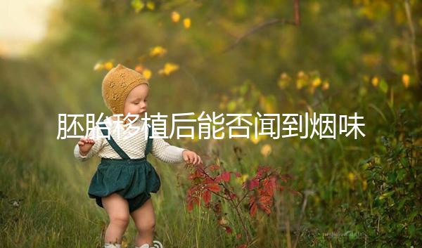 胚胎移植后能否聞到煙味要早知,導致著床失敗已經太晚了